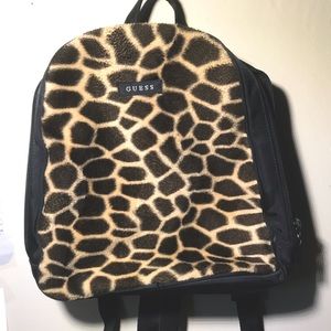 Guess brand Giraffe Print Mini Vintage Backpack